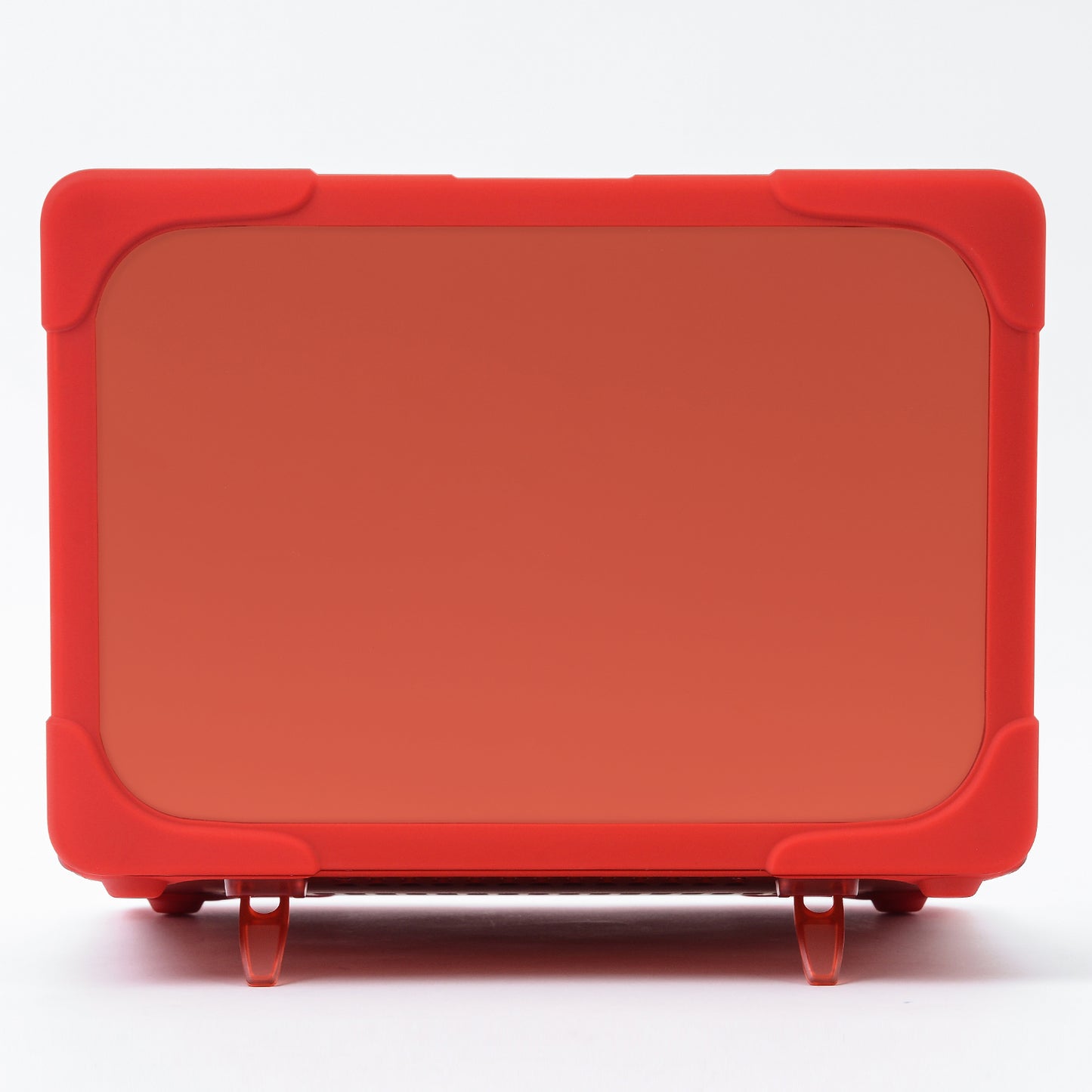 Drop-proof Supporting Stand Design Hard PC Laptop Case Well-protected Notebook Cover for MacBook Retina 12inch A1534 / A1931 - Red