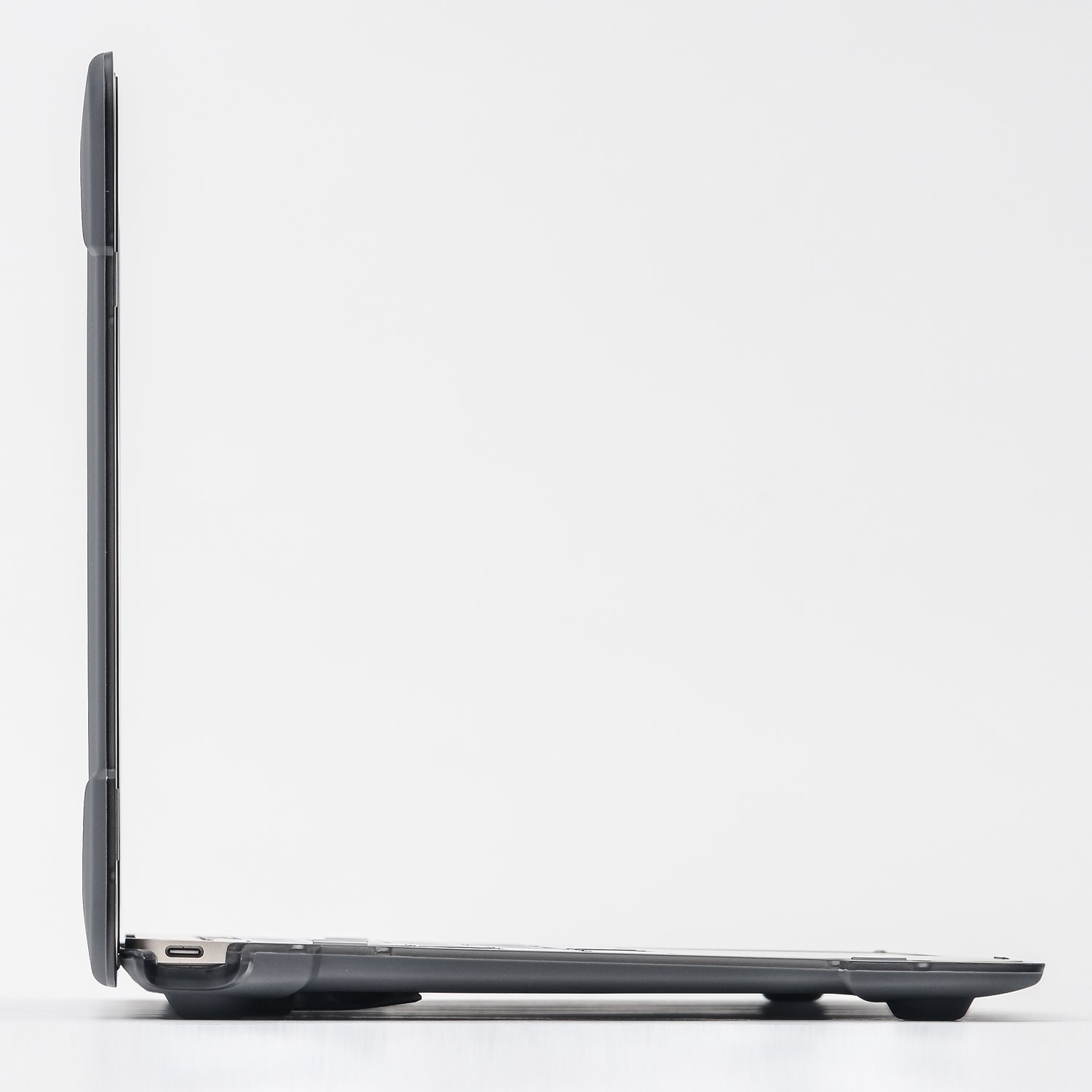 Drop-proof Supporting Stand Design Hard PC Laptop Case Well-protected Notebook Cover for MacBook Retina 12inch A1534 / A1931 - Grey
