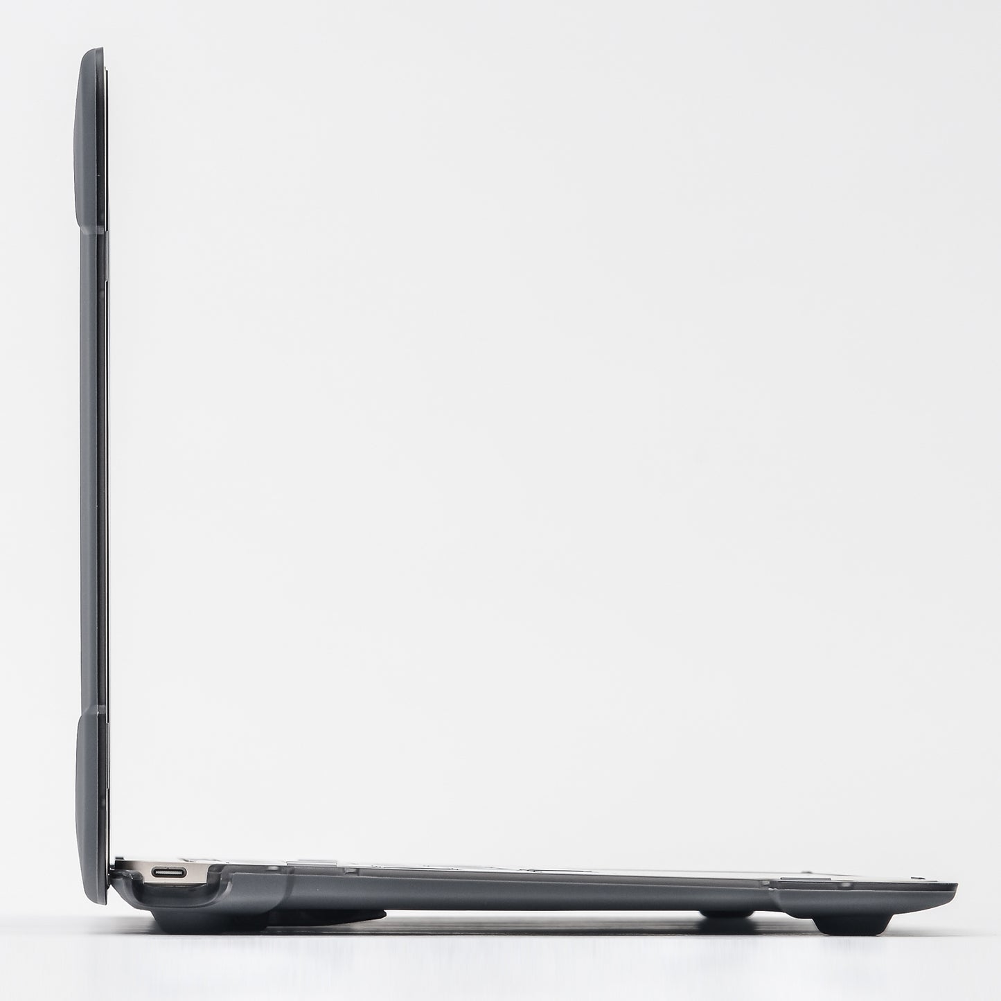 Drop-proof Supporting Stand Design Hard PC Laptop Case Well-protected Notebook Cover for MacBook Retina 12inch A1534 / A1931 - Grey