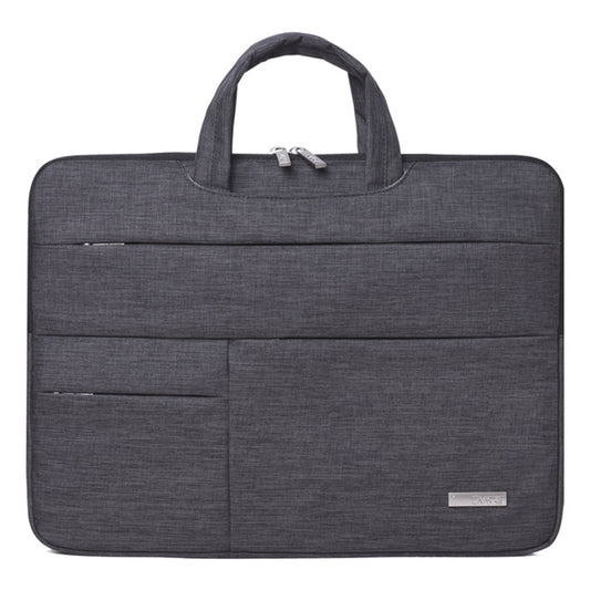 Canvasartian L3-02 Simple Style Notebook Laptop Sleeve 15inch Laptop Large Capacity Handbag Laptop Case - Dark Grey