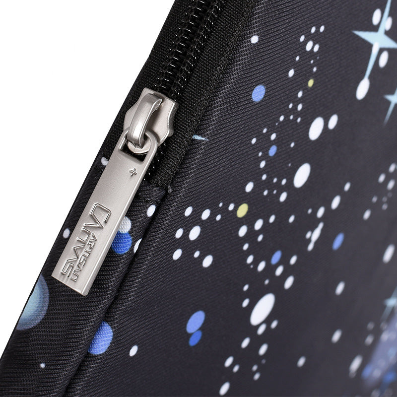 Starry Night Pattern Printed Notebook Laptop Sleeve 15inch Laptop Large Capacity Handbag Laptop Case