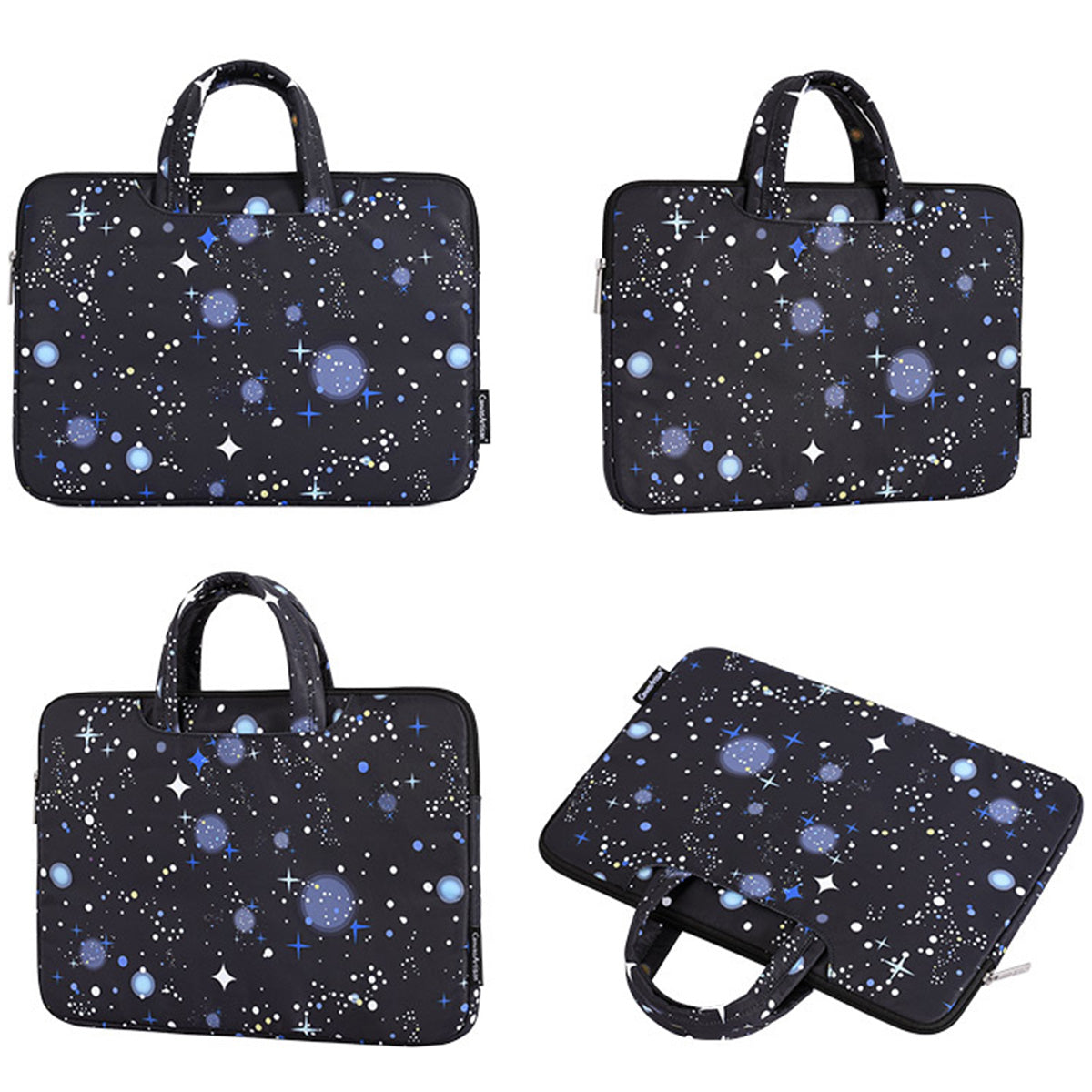 Large Capacity Starry Night Pattern Printed Laptop Sleeve 14inch Notebook Carrying Bag for School Business Work