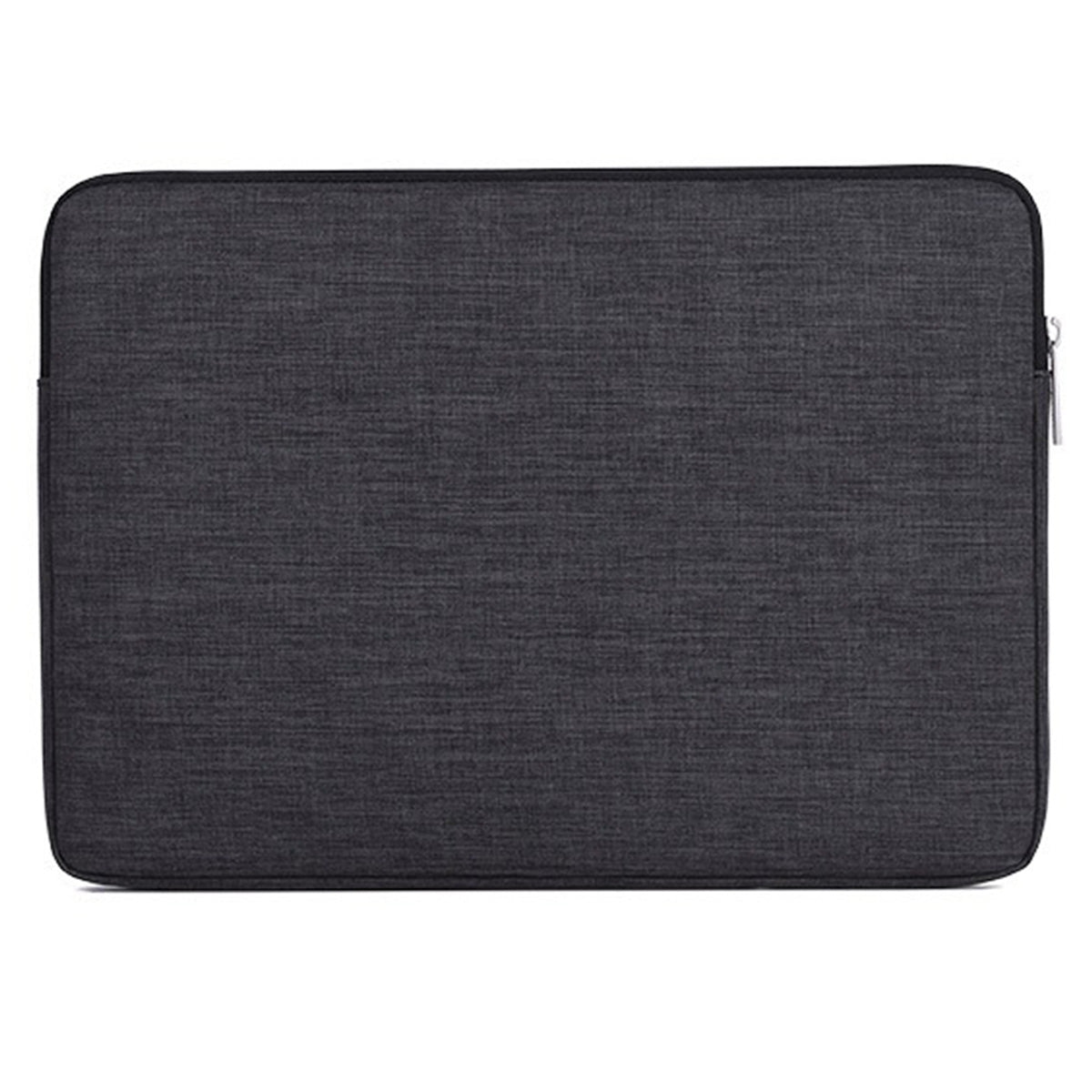 Slim Zipper Laptop Case Large Capacity Carrying Bag with Mini Storage Pouch for 12inch Laptops - Grey