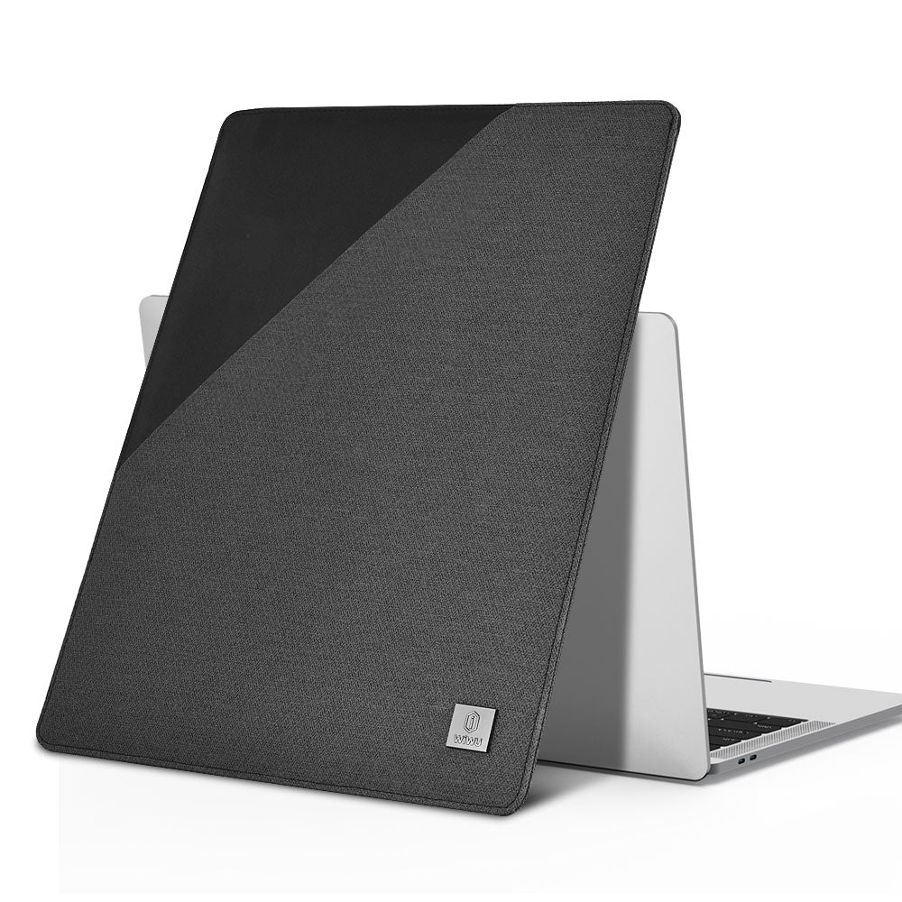WIWU Blade Series 16-inch Laptop Sleeve Ultra-thin Magnetic Protective Case Carrying Bag - Grey