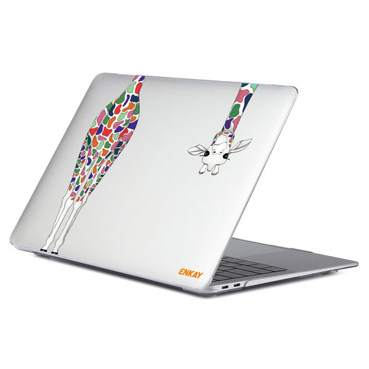 for MacBook Air 13 inch (2020) A2179/ A2337 with M1 Forest Series Front Back Laptop Hard Protective Case Polycarbonate Notebook Cover - Giraffe