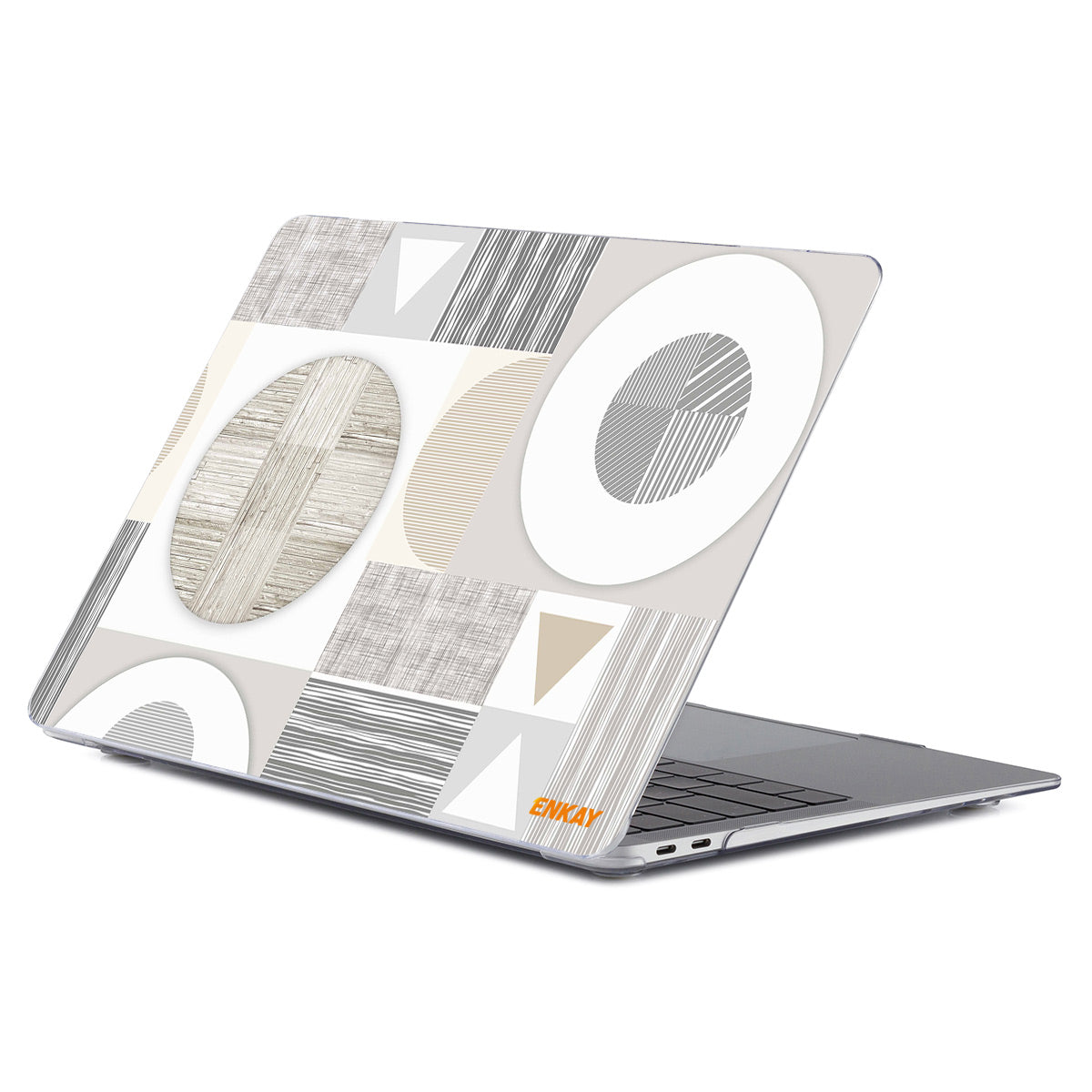 for MacBook Pro 14 inch (2021) A2442 Geometry Series Polycarbonate Notebook Cover Pattern Design Anti-scratch Laptop Hard Case - Geometry No.3