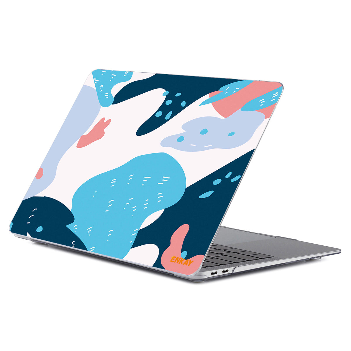 for MacBook Pro 15 inch (2016-2017) A1707/(2018-2019) A1990 Geometry Series Crystal Clear Hard PC Laptop Case Polycarbonate Notebook Protective Cover - Geometry No.5