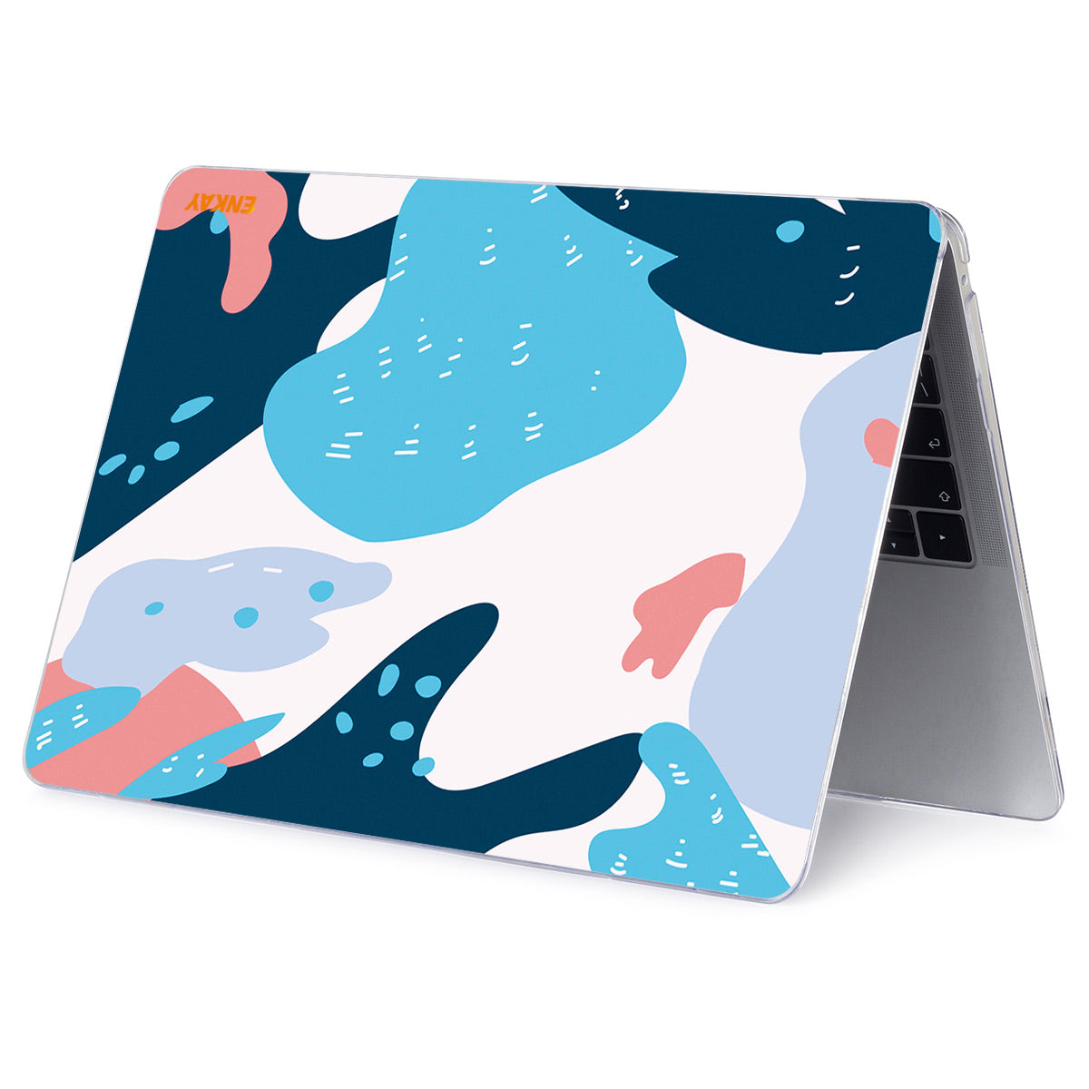 for MacBook Pro 15 inch (2016-2017) A1707/(2018-2019) A1990 Geometry Series Crystal Clear Hard PC Laptop Case Polycarbonate Notebook Protective Cover - Geometry No.5