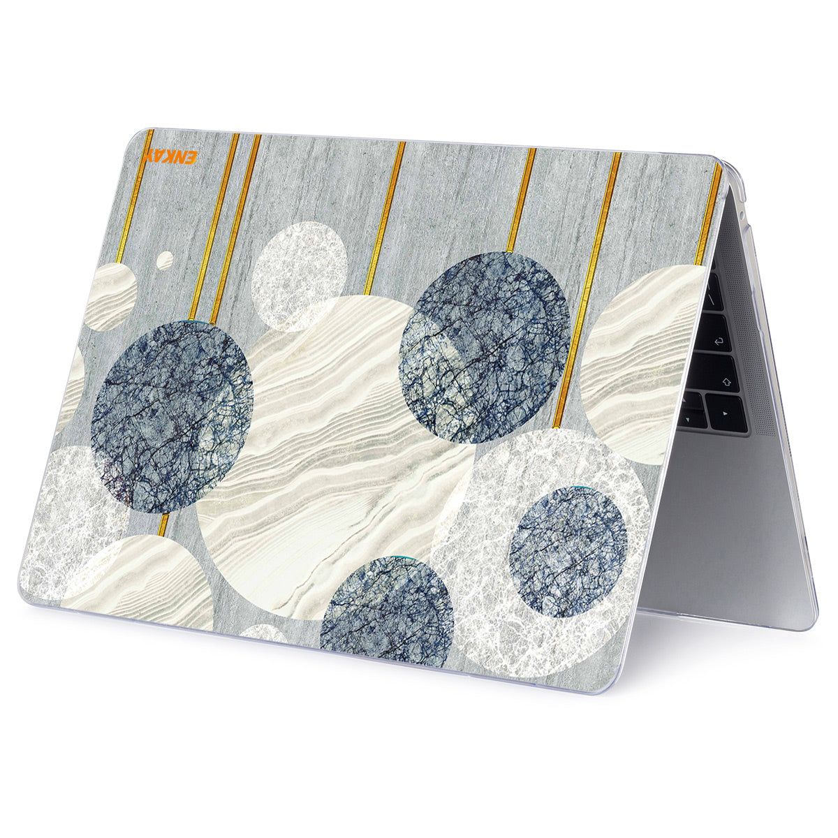 for MacBook Pro 16 inch (2019) A2141 Geometry Series Polycarbonate Laptop Case Transparent Hard PC Protective Notebook Cover - Geometry No.2