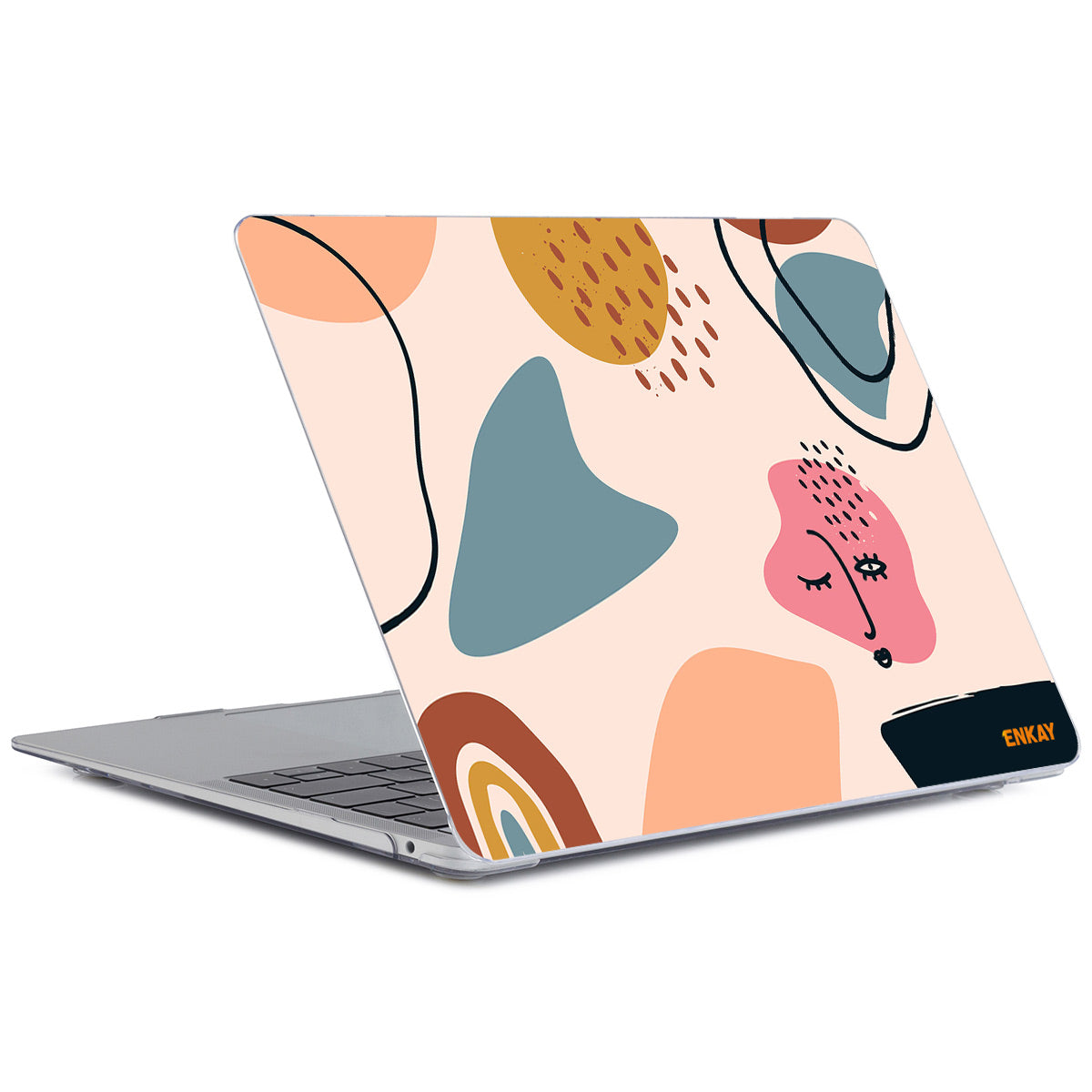 for MacBook Pro 16 inch (2019) A2141 Geometry Series Polycarbonate Laptop Case Transparent Hard PC Protective Notebook Cover - Geometry No.7