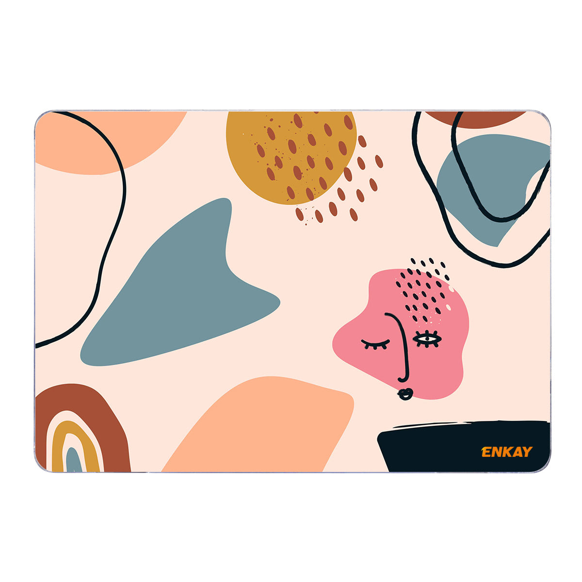 for MacBook Pro 16 inch (2019) A2141 Geometry Series Polycarbonate Laptop Case Transparent Hard PC Protective Notebook Cover - Geometry No.7