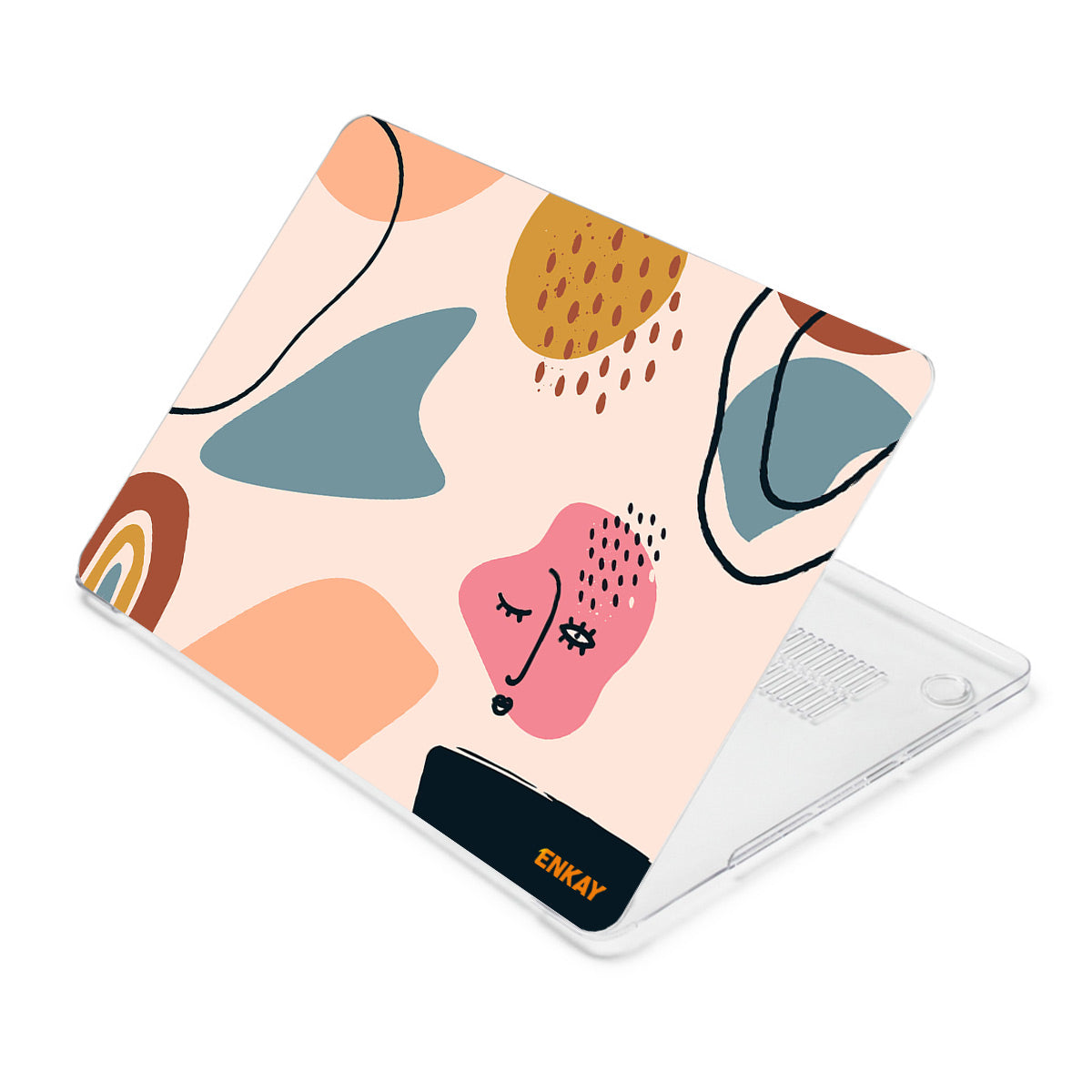 for MacBook Pro 16 inch (2019) A2141 Geometry Series Polycarbonate Laptop Case Transparent Hard PC Protective Notebook Cover - Geometry No.7