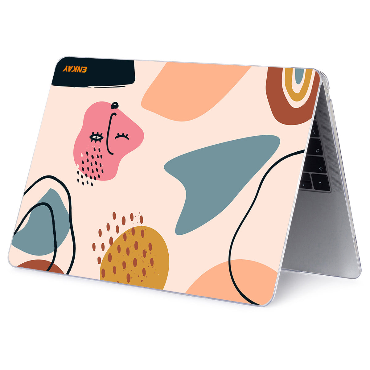 for MacBook Pro 16 inch (2019) A2141 Geometry Series Polycarbonate Laptop Case Transparent Hard PC Protective Notebook Cover - Geometry No.7