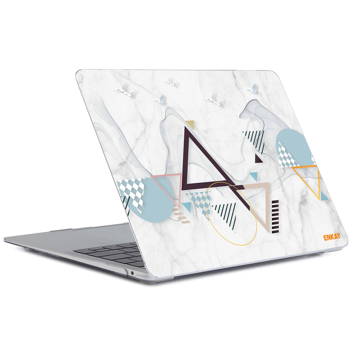 for MacBook Pro 16 inch (2019) A2141 Geometry Series Polycarbonate Laptop Case Transparent Hard PC Protective Notebook Cover - Geometry No.4