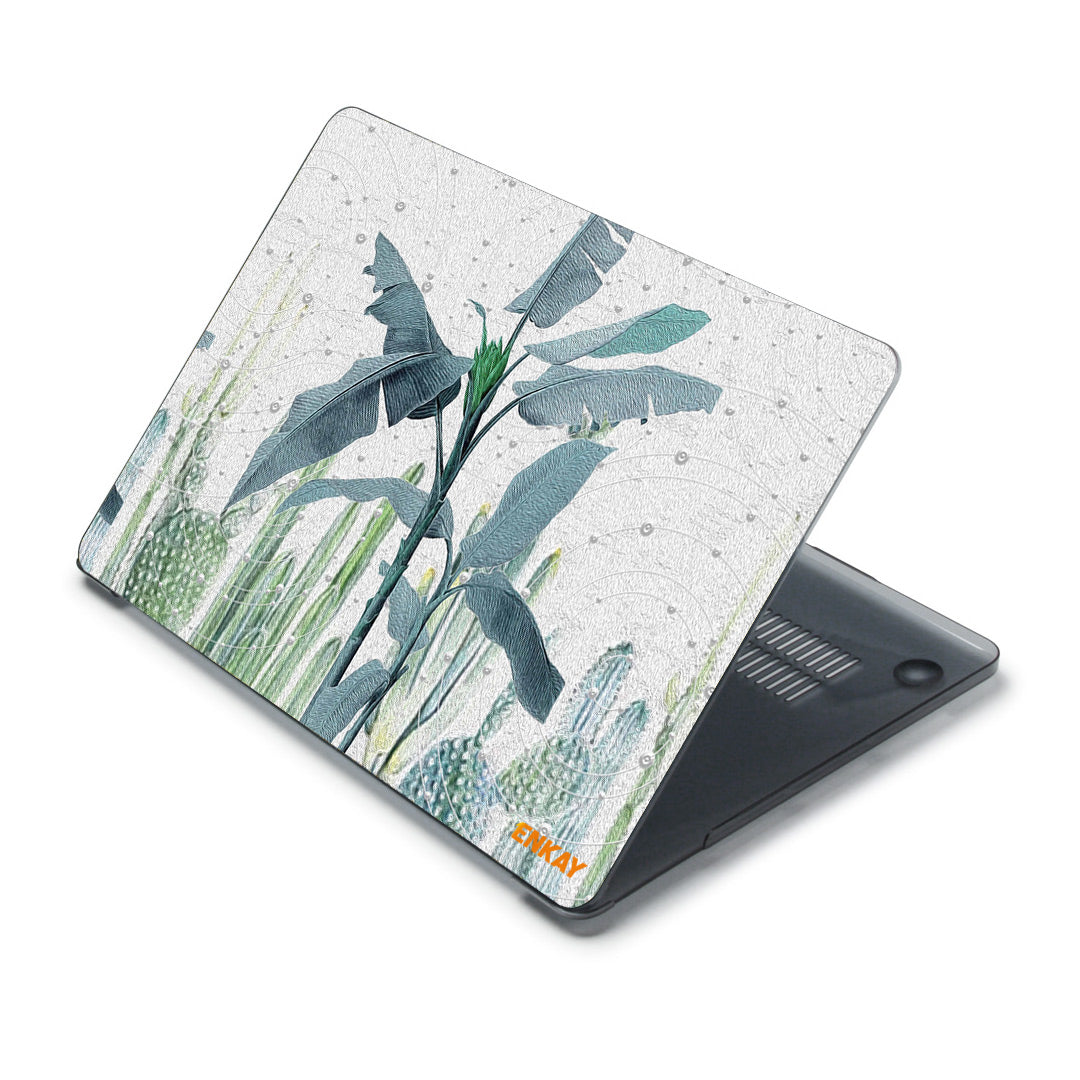 Natural Pattern Laptop Cover Plastic Hard Shell Protector for MacBook Pro 15 inch (2016-2017) A1707/ (2018-2019) A1990 - Banana Leaves