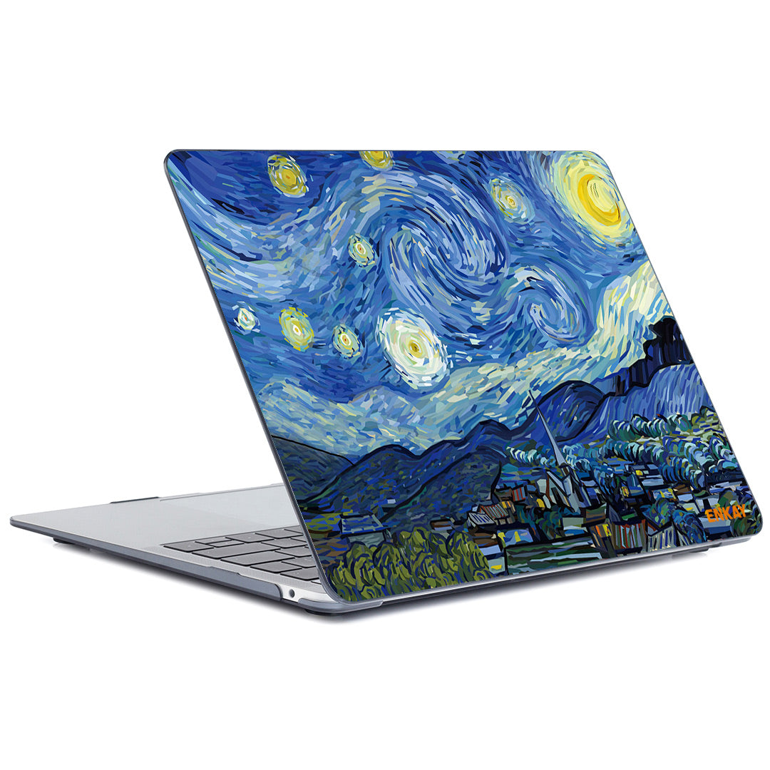 Natural Pattern Laptop Cover Plastic Hard Shell Protector for MacBook Pro 15 inch (2016-2017) A1707/ (2018-2019) A1990 - Night of Stars