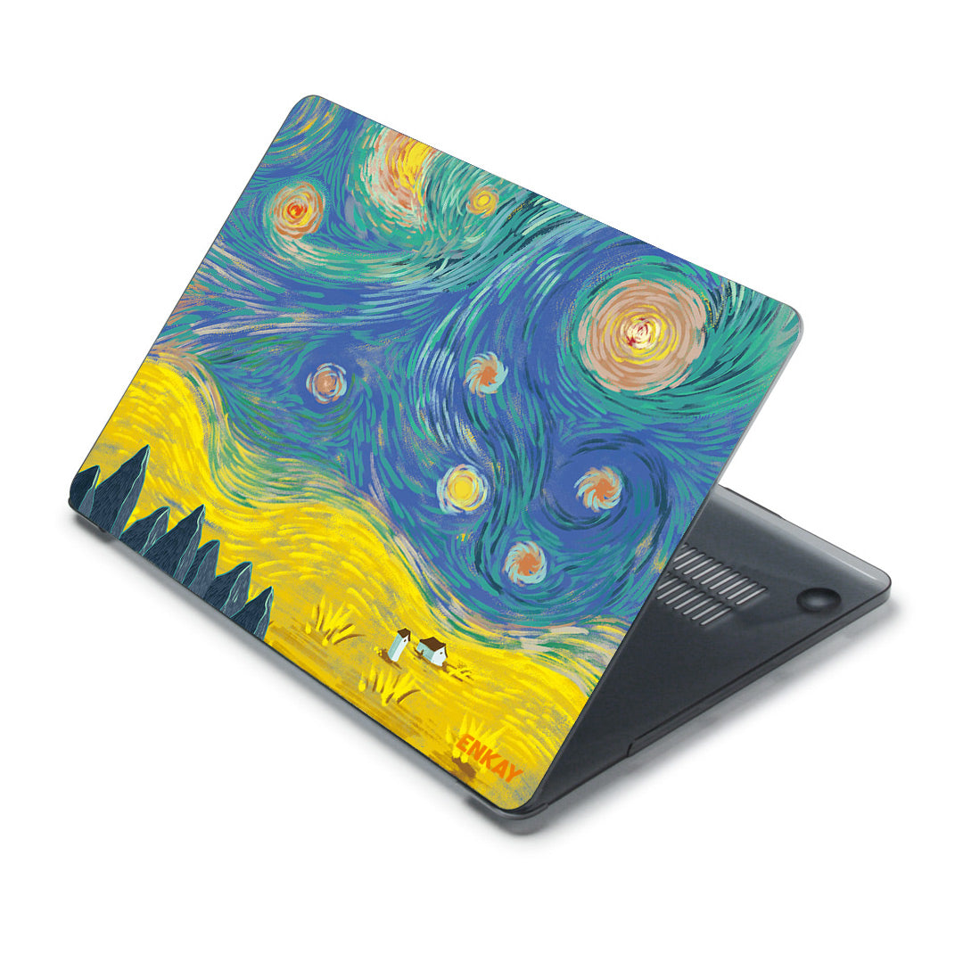 for MacBook Pro 13 inch (2016-2017) A1706 A1708/ (2018-2019) A1989/ (2019) A2159 Natural Pattern Heavy Duty Heat Dissipation Hard PC Shell Case - Field