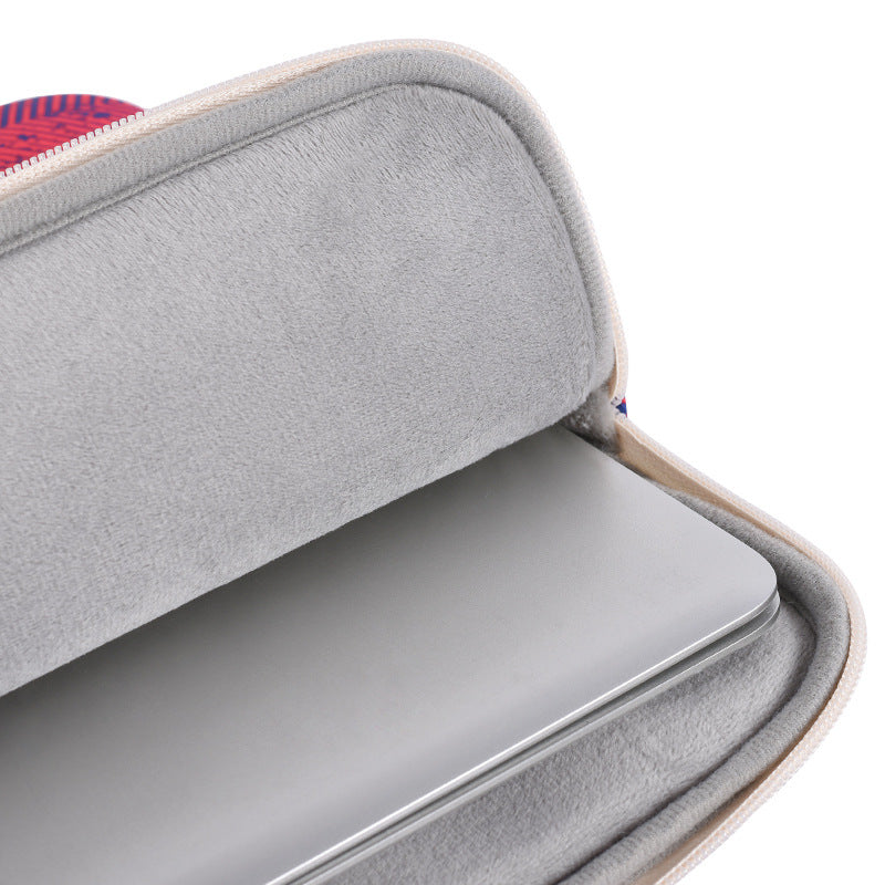 Graffiti Pattern Notebook Carrying Bag Anti-scratch Protective Laptop Sleeve Case - Blue/Red/for 13-inch Laptop