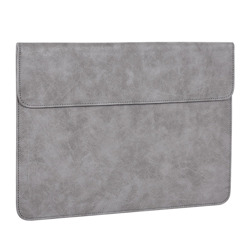 Canvasartisan EL11-01 Fashion Ultra-thin Laptop Sleeve Magnetic Lid PU Leather Envelope Notebook Carrying Bag - 14-inch