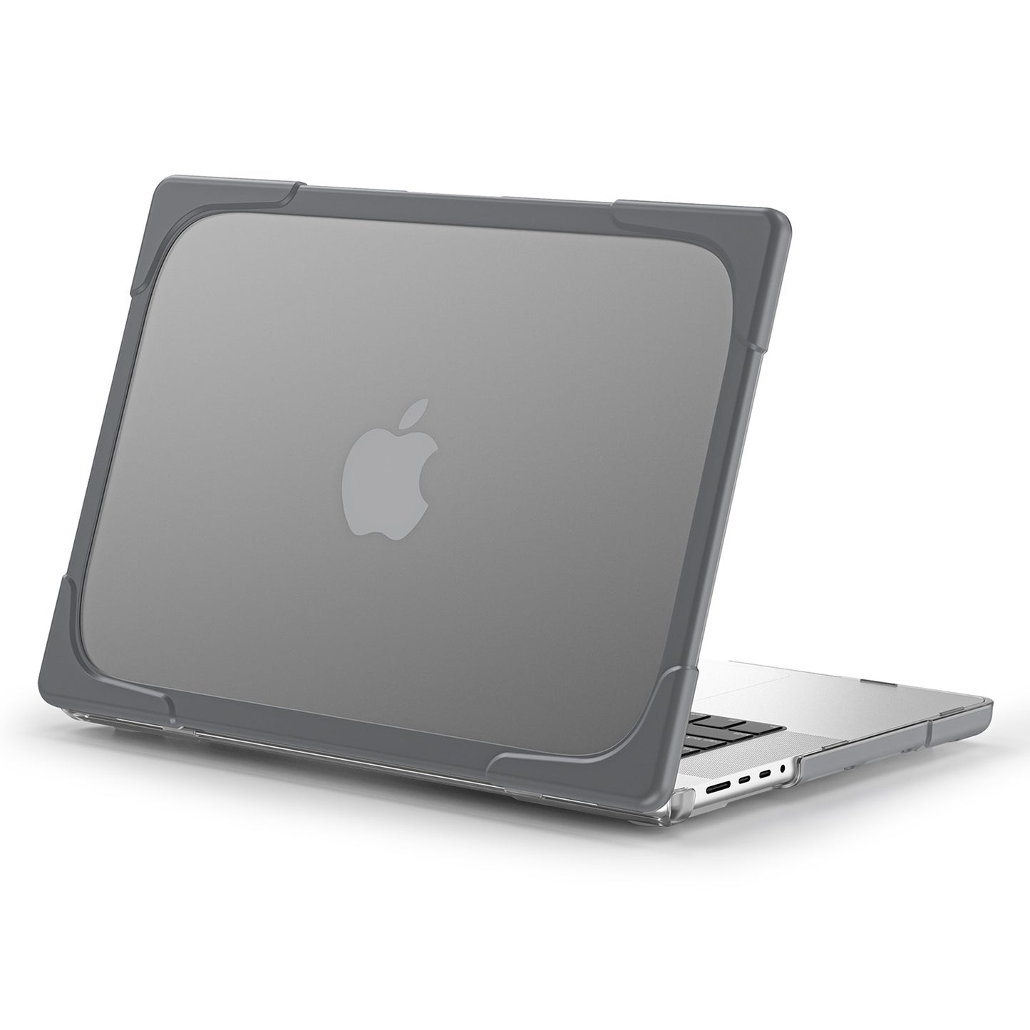 For MacBook Pro 14 inch (2021) A2442 / 14 inch (2023) A2779 (M1 / M2) Hard PC Laptop Case Notebook Computer Cover Stand - Grey
