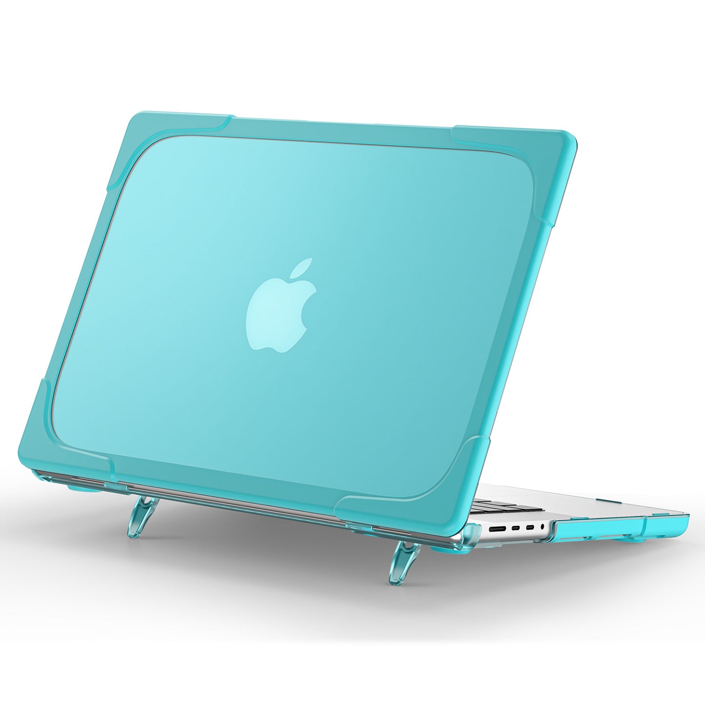 For MacBook Pro 14 inch (2021) A2442 / 14 inch (2023) A2779 (M1 / M2) Hard PC Laptop Case Notebook Computer Cover Stand - Baby Blue