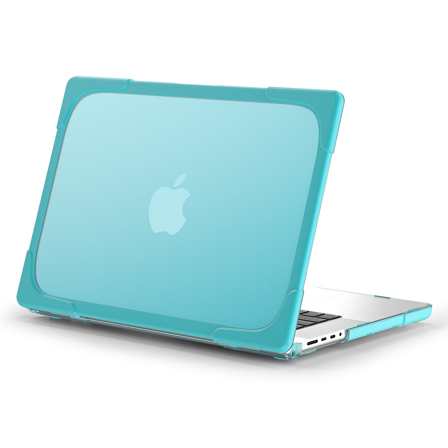 For MacBook Pro 14 inch (2021) A2442 / 14 inch (2023) A2779 (M1 / M2) Hard PC Laptop Case Notebook Computer Cover Stand - Baby Blue
