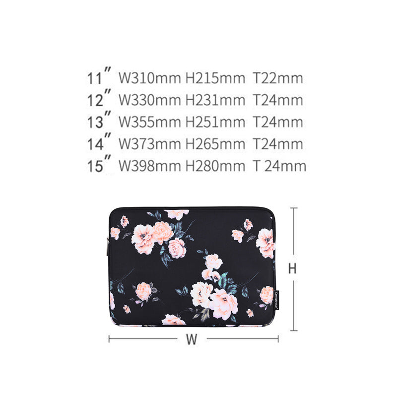 Leopard Pattern Laptop Sleeve Ultra-thin Computer Bag Pouch with Small Bag - Yellow/for 11-inch Laptop