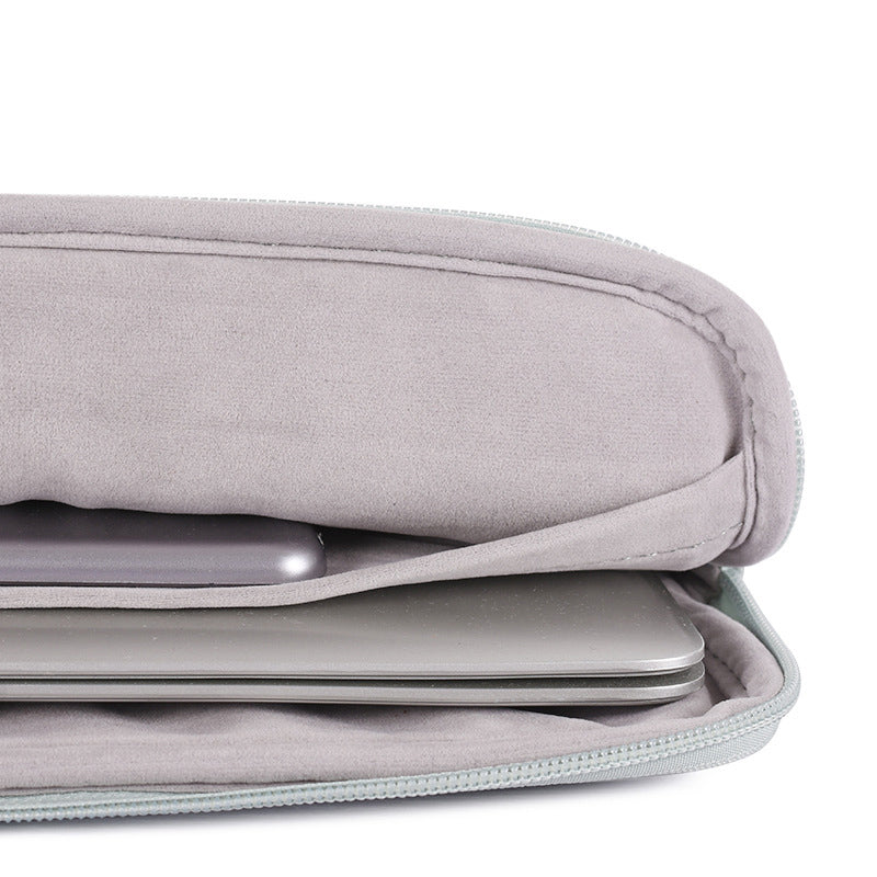 PU Leather Zipper Laptop PC Sleeve Notebook Case Protective Cover with Small Bag - Pink/for 11-inch Laptop