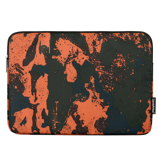 Canvasartian H7-01 Camouflage Pattern Laptop Sleeve Soft Linner Notebook Bag - Orange/for 11-inch Laptop