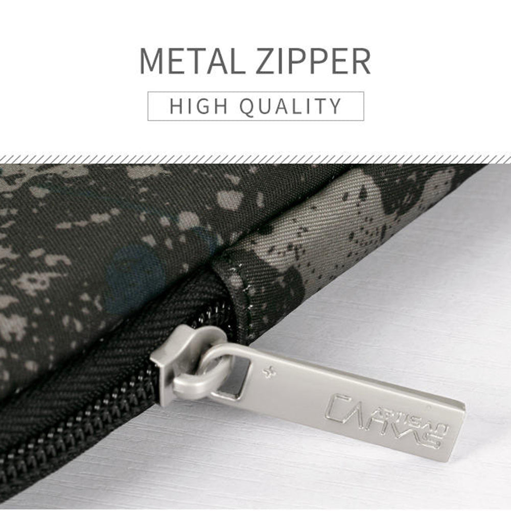Canvasartian H7-01 Camouflage Pattern Laptop Sleeve Soft Linner Notebook Bag - Grey/for 12-inch Laptop