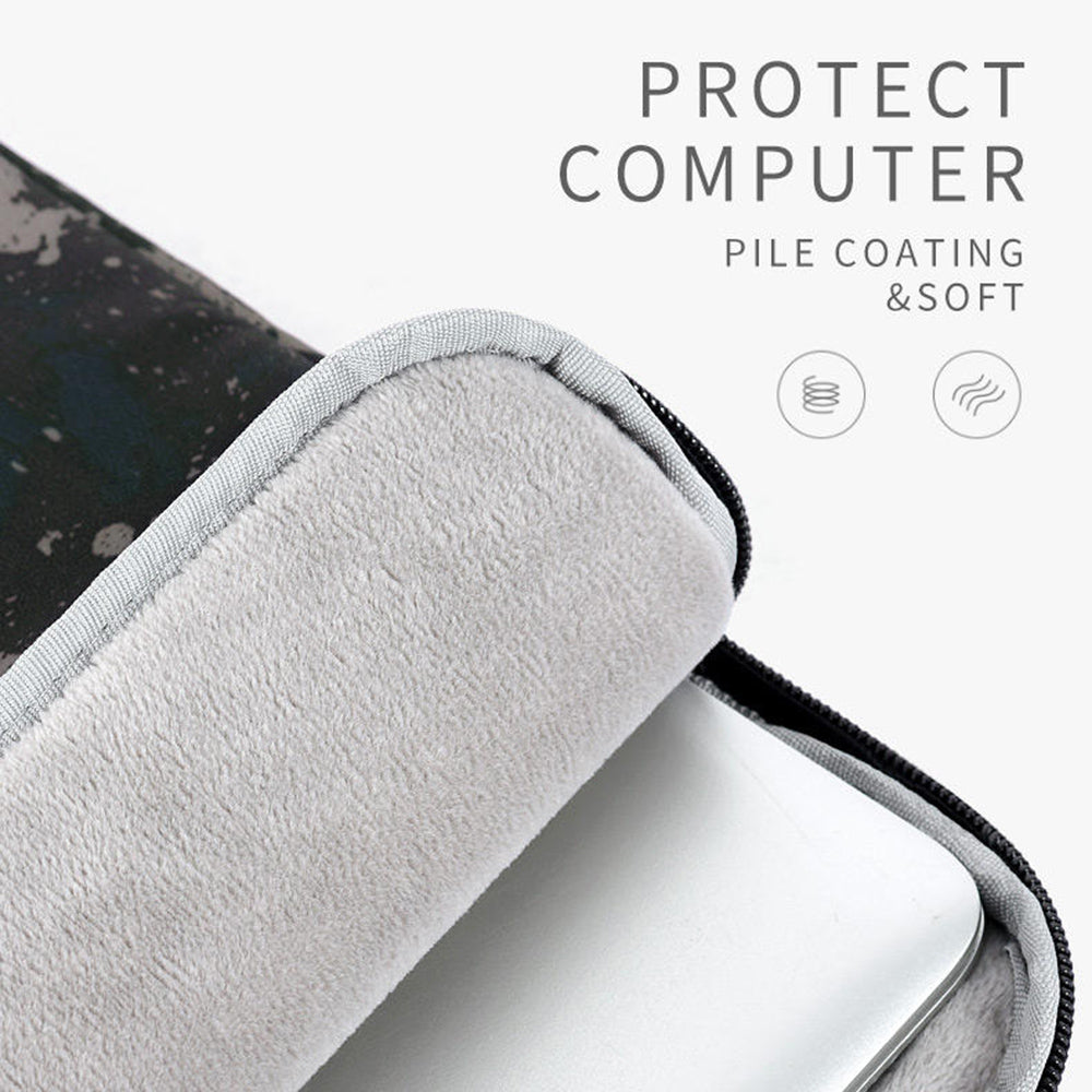Canvasartian H7-01 Camouflage Pattern Laptop Sleeve Soft Linner Notebook Bag - Grey/for 12-inch Laptop
