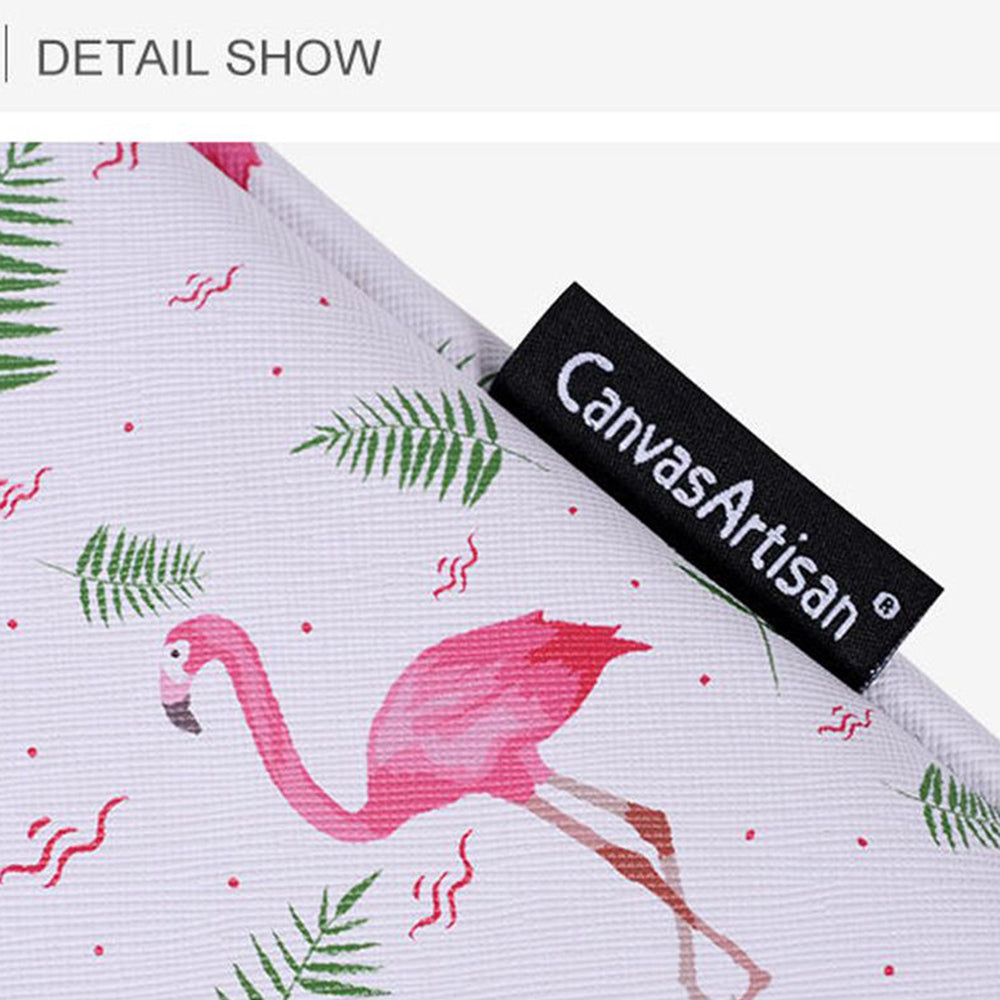 PU Leather Laptop Sleeve Shockproof Notebook Case Bag with Bird Leaf Pattern - White/for 14-inch Laptop