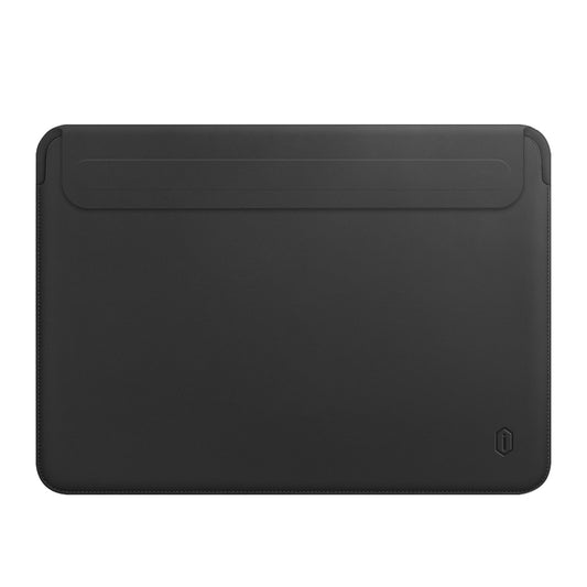 Wiwu Skin Pro II Series Notebook Sleeve Bag for MacBook Pro 14 inch 2021 Waterproof Slim PU Leather Laptop Cover - Black