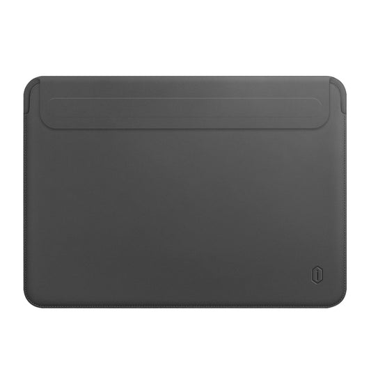 Wiwu Skin Pro II Series Notebook Sleeve Bag for MacBook Pro 14 inch 2021 Waterproof Slim PU Leather Laptop Cover - Grey