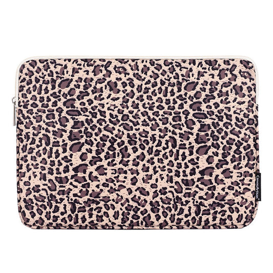 Canvasartian H31-01 Leopard Pattern Laptop Sleeve Notebook Portable Carrying Bag - Yellow/13 inch