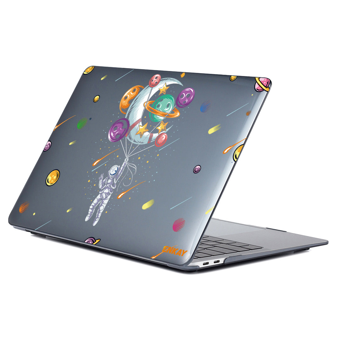 for MacBook Air 13 inch (2018) A1932/ (2020) A2179 A2337 Planets Series Spaceman/Planets Patterns Hard PC Crystal Laptop/Notebook Protective Case Cover - Balloons
