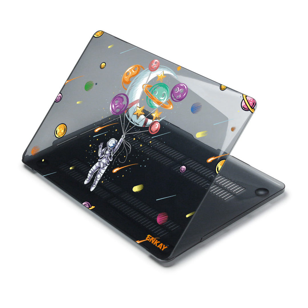 for MacBook Air 13 inch (2018) A1932/ (2020) A2179 A2337 Planets Series Spaceman/Planets Patterns Hard PC Crystal Laptop/Notebook Protective Case Cover - Balloons