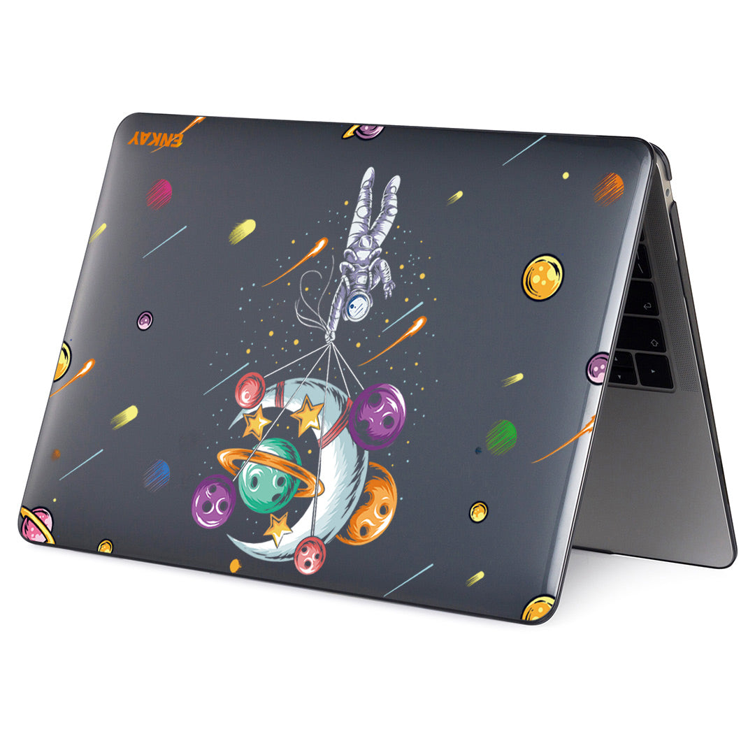 for MacBook Air 13 inch (2018) A1932/ (2020) A2179 A2337 Planets Series Spaceman/Planets Patterns Hard PC Crystal Laptop/Notebook Protective Case Cover - Balloons