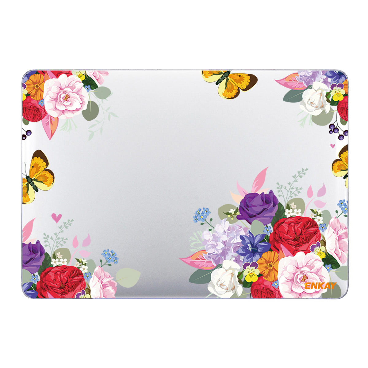 For MacBook Air 13 inch (2018-2019) A1932/(2020) A2179 A2337 Laptop Hard PC Protective Case Flower Pattern Heat Dissipation Notebook Shell Cover - Rose