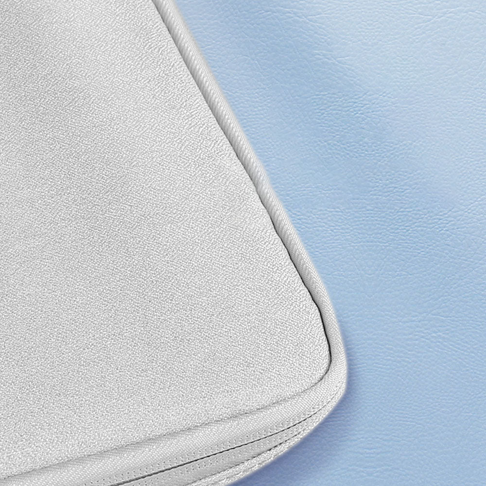 Uniqkart Universal Notebook Sleeve for 15/15.4/15.6/16.1 Inches Laptop Cloth and Soft Fluffy Lining Laptop Cover - Light Grey