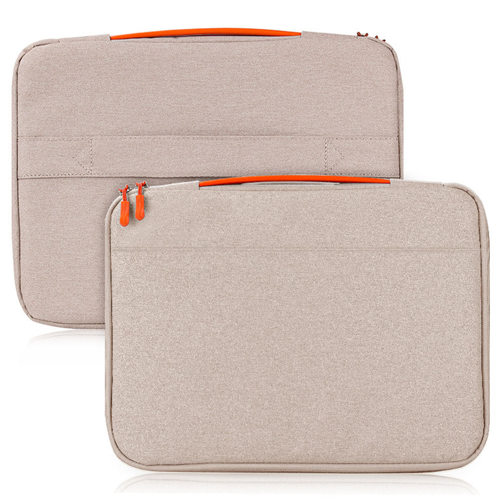 Uniqkart Universal Notebook Sleeve for 15/15.4/15.6/16.1 Inches Laptop Cloth and Soft Fluffy Lining Laptop Cover - Khaki