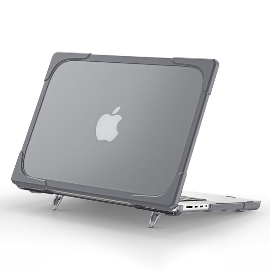 For MacBook Pro 16 inch (2021) Hard PC + TPU Laptop Case Anti-scratch Full-Protection Notebook Cover - Grey