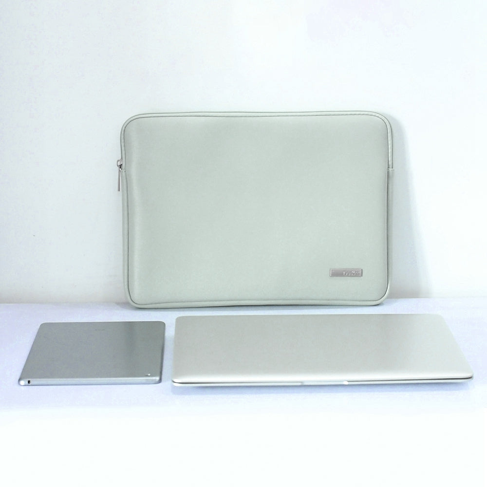 Canvasartian L6-04 12inch Laptop Sleeve for MacBook Fashionable PU Leather Notebook Computer Protection Bag - Green