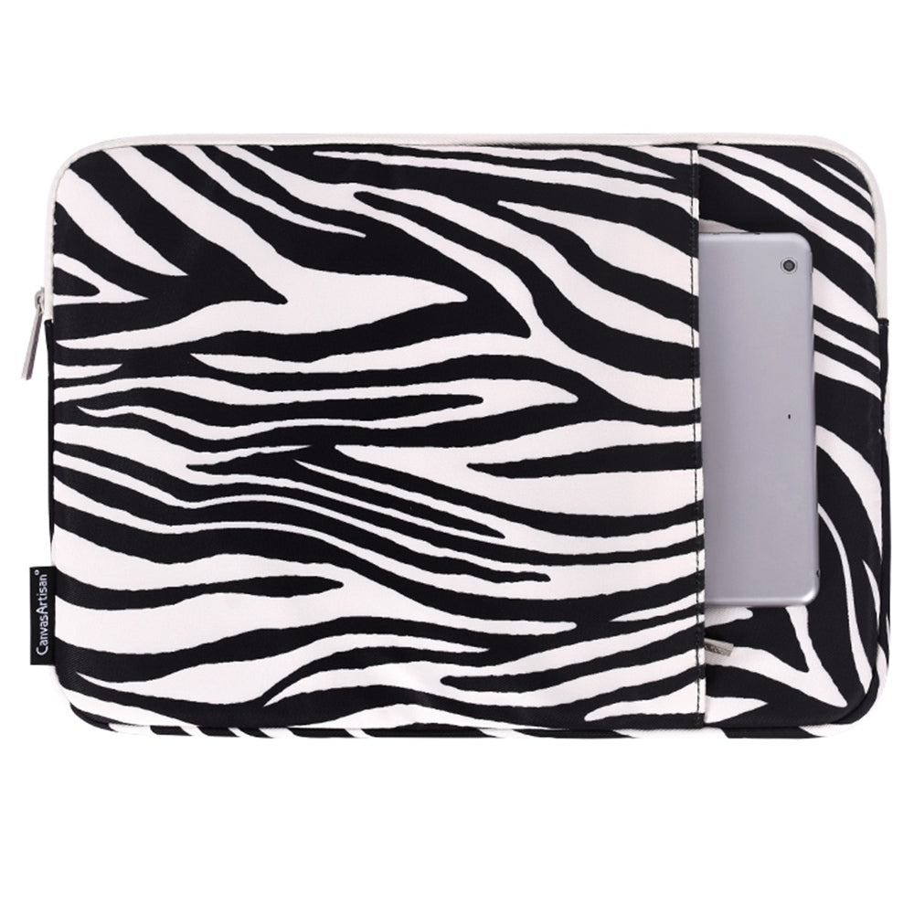11inch Laptop Computer Sleeve for MacBook Air Waterproof Zebra Pattern Convenient Carrying Notebook Protection Cover