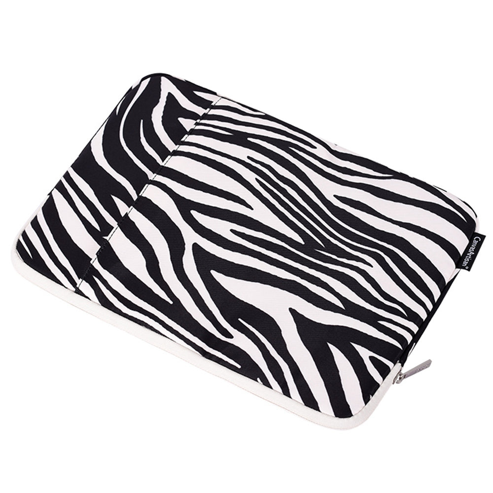 11inch Laptop Computer Sleeve for MacBook Air Waterproof Zebra Pattern Convenient Carrying Notebook Protection Cover