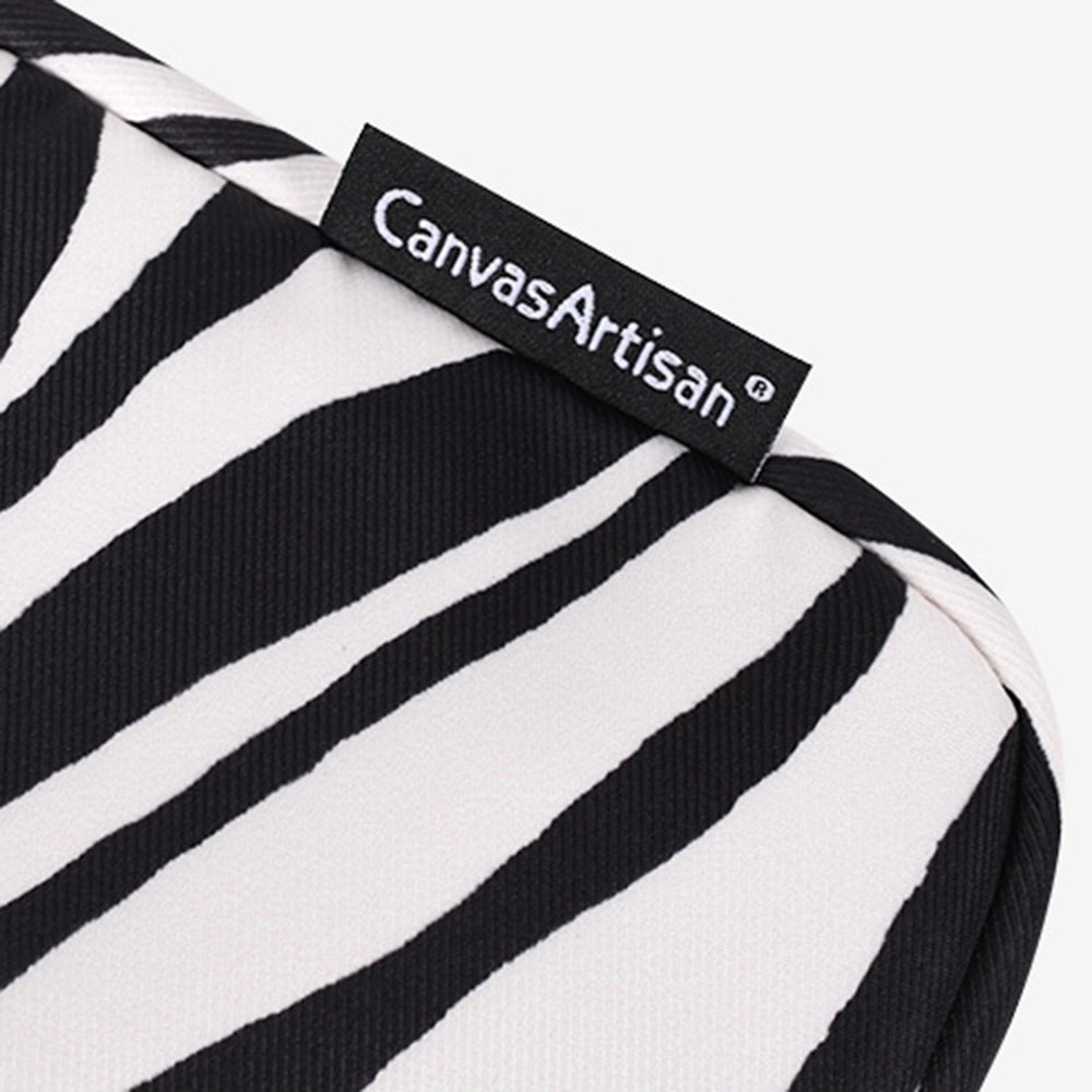 15inch Large Capacity Laptop Bag for MacBook Outer Pocket Zebra Pattern Shockproof Notebook Computer Cover Sleeve