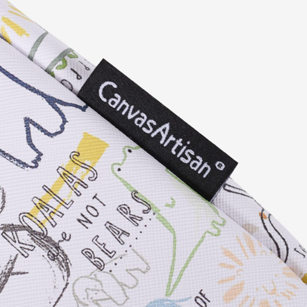 G50-11 14-inch Cartoon Animal Printed Notebook Sleeve PU Leather Laptop Carrying Bag
