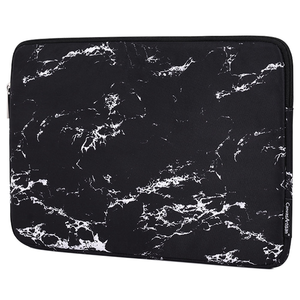 Marble Pattern Portable Sleeve Bag for 12 inch Laptops Anti-Scratch Carry Case Notebook Waterproof Slim Case with Small Bag - White