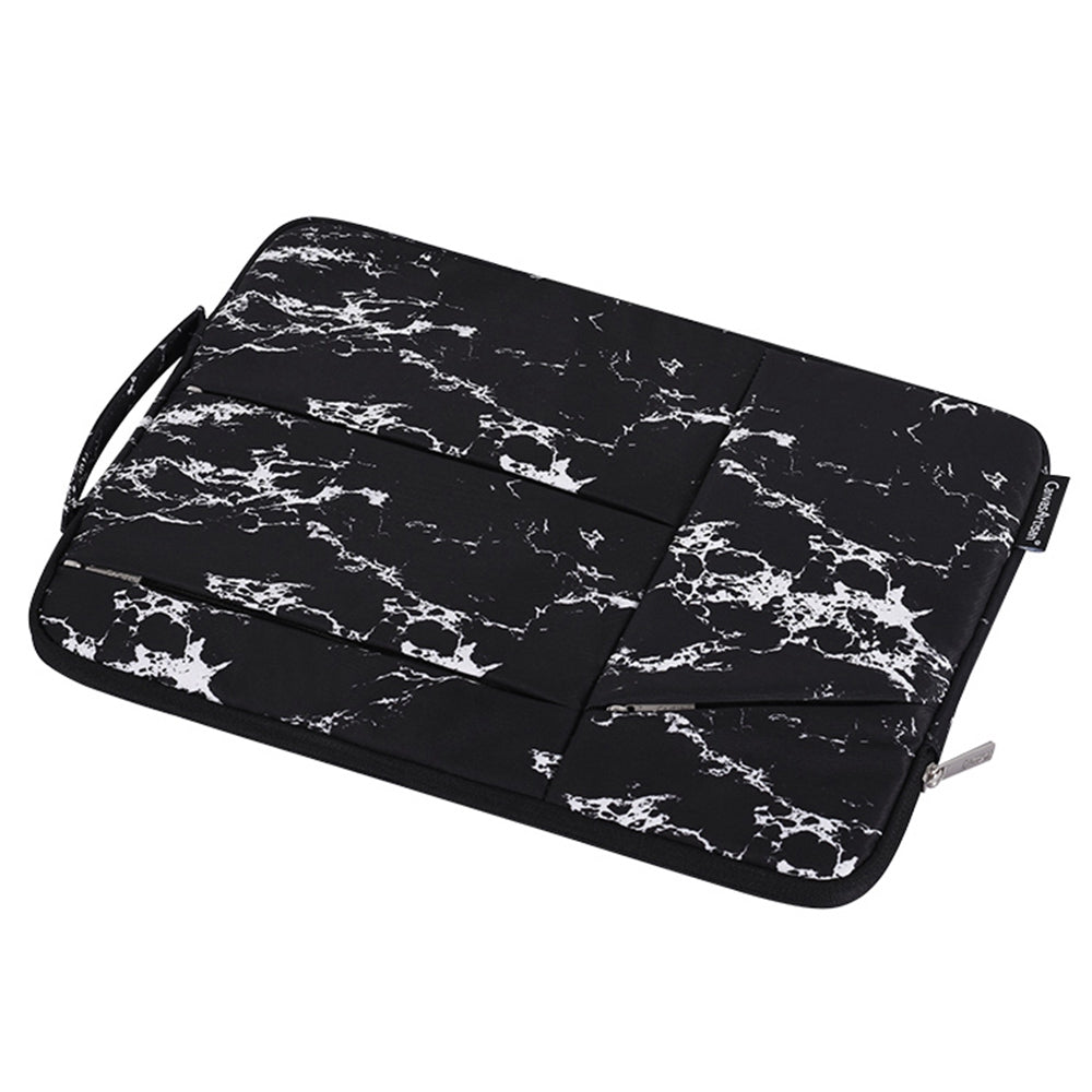 Waterproof Sleeve Bag for 11 inch Laptops Portable Slim Case with 3-Pouches/Handle Strap Notebook Anti-Scratch Carry Case - Yellow/Black