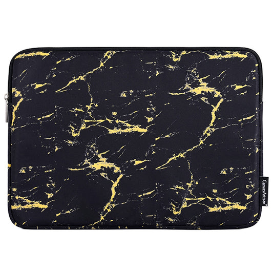 Canvasartisan H32-01 Portable Carry Case for 14 inch Laptops Marble Pattern Waterproof Sleeve Bag Shockproof Notebook Slim Case - Yellow/Black